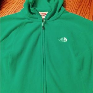 North Face zip up fleece jacket